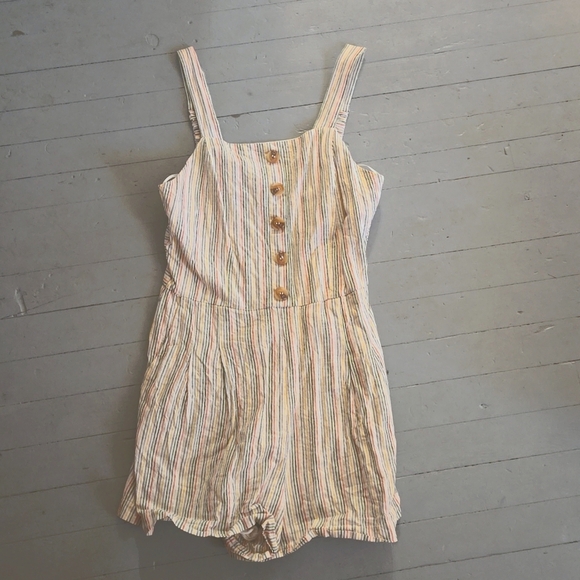 Lost + Wander Hermosa Stripe Romper - Linen Blend - Picture 2 of 2